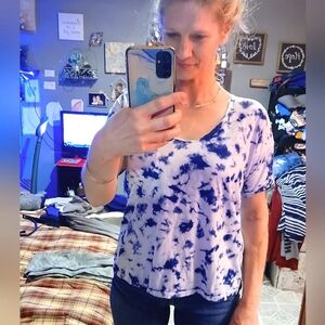 🎈J.Crew🎈BUY 1 GET 1 FREE ALL LISTINGS🎈Cuffed Sleeve Tie Dye T-shirt Sz S